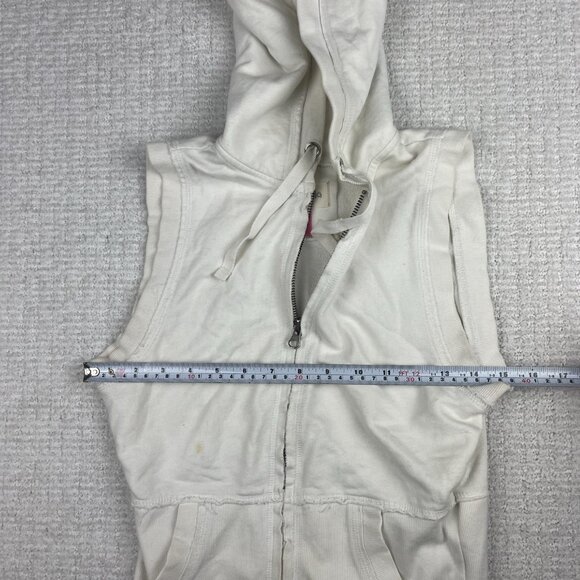 Aritzia TALULA Ladies Sleeveless Hoodie White Size Small Read** - Picture 11 of 16